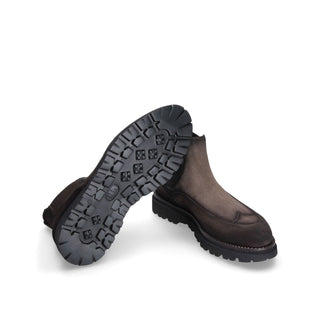 Franceschetti Thun 0128038 Men's Luxury Italian Shoes Suede Leather Chelsea Boots (FCCT1085)-AmbrogioShoes