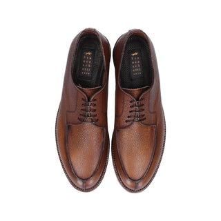 Franceschetti Trieste Men's Luxury Italian Shoes Pebble Grain Leather Derby (FCCT1046)-AmbrogioShoes