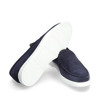 Franceschetti Vieste Men's Luxury Italian Shoes Suede Leather Moccasin Loafer (FCCT1115)-AmbrogioShoes