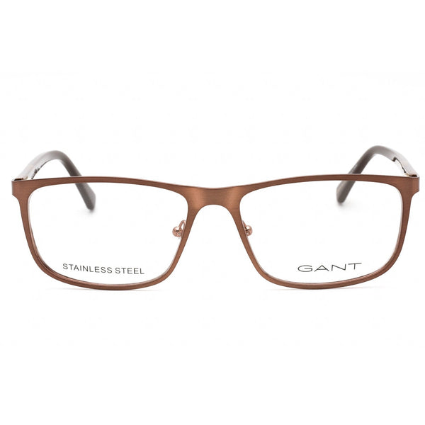 GANT GA3280 Eyeglasses shiny dark bronze / clear demo lens-AmbrogioShoes