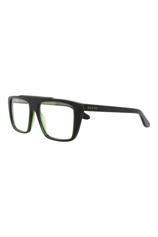 Gucci  TRILAYER TRANSPARENT GREEN/ BLACK Eyeglasses