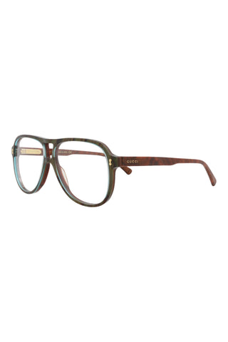 Gucci  BILAYER TRANSPARENT TURQUOISE/RADICA Eyeglasses