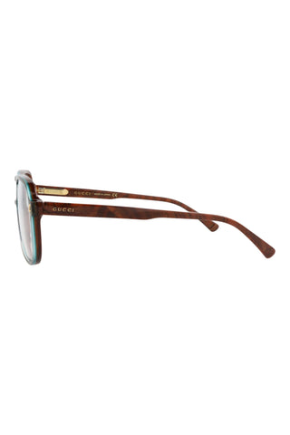 Gucci  BILAYER TRANSPARENT TURQUOISE/RADICA Eyeglasses