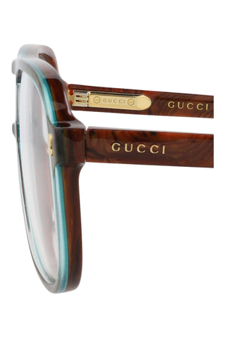 Gucci  BILAYER TRANSPARENT TURQUOISE/RADICA Eyeglasses