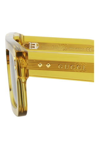 Gucci  Transparent Mustard Sunglasses