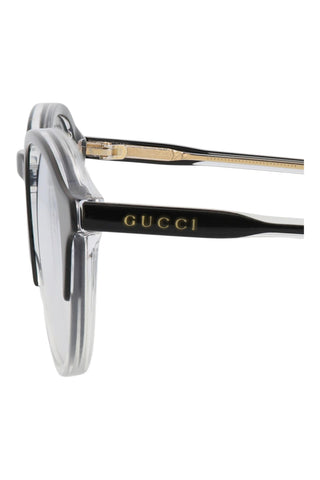 Gucci  Bilayer Black/Crystal Sunglasses
