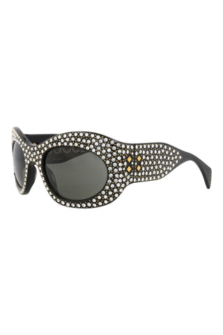 Gucci   Black w/strass Sunglasses
