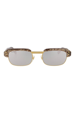 Gucci  Bilayer Top Caramel MOP/ Brown Sunglasses