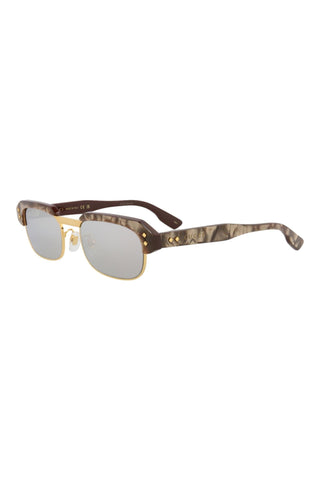 Gucci  Bilayer Top Caramel MOP/ Brown Sunglasses