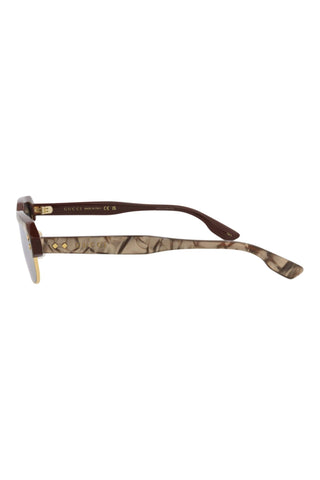 Gucci  Bilayer Top Caramel MOP/ Brown Sunglasses