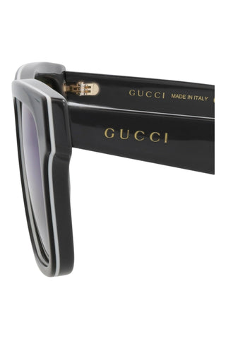 Gucci   Trilayer Black/White/Grey Sunglasses