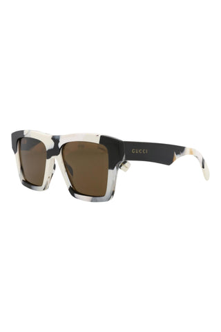 Gucci  WHITE + BLACK HAVANA Sunglasses