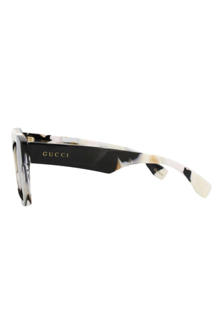 Gucci  WHITE + BLACK HAVANA Sunglasses