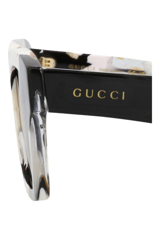 Gucci  WHITE + BLACK HAVANA Sunglasses