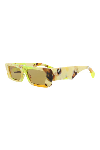 Gucci  YELLOW + BROWN HAVANA Sunglasses