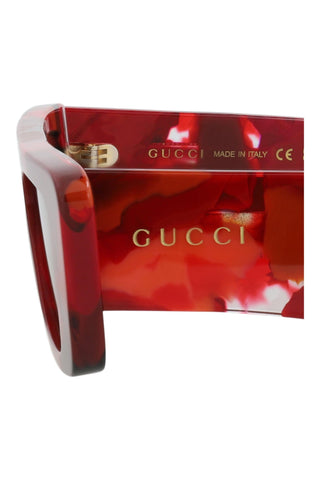 Gucci  RED + BURGUNDY HAVANA Sunglasses