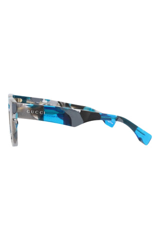 Gucci  BLUE + GREY HAVANA Sunglasses