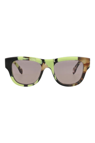Gucci  GREEN SPOTTED DARK HAVANA Sunglasses