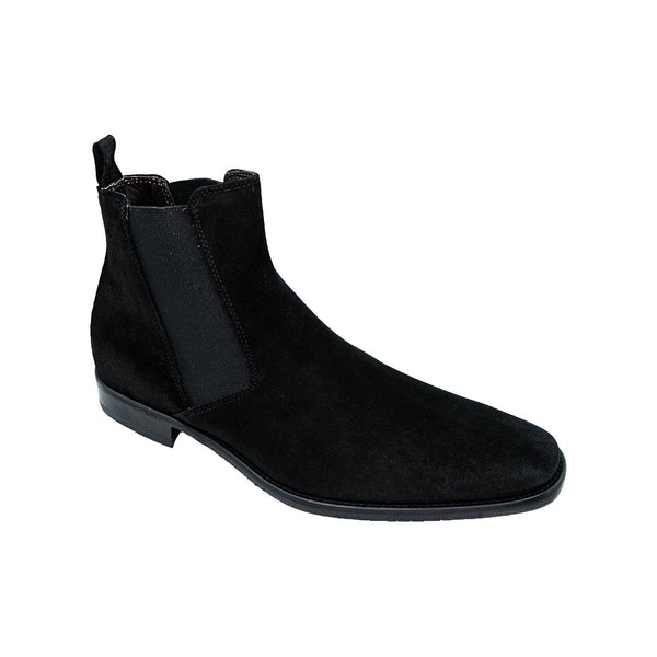Giovacchini Milano Men's Shoes Black Suede Leather Chealsea Boots (GVCN1005)-AmbrogioShoes