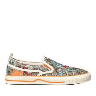 Gucci 647951 Donald Duck Multi-Color PU Leather Casual Slip-On Sneakers (GGM1723)-AmbrogioShoes