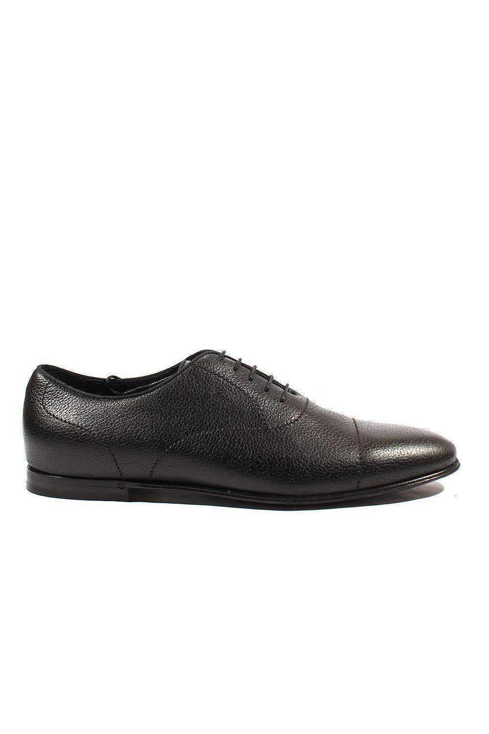 Gucci Black Pebbled Leather Oxfords (GGM1542)