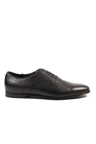 Gucci Black Pebbled Leather Oxfords (GGM1542)