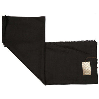 Gucci GG Jaucquard Pattern Knitted Scarf In Black 200cm (GGSM1501)-AmbrogioShoes