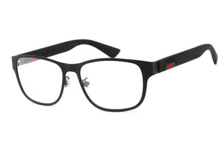 Gucci GG0013O Eyeglasses BLACK-BLACK / TRANSPARENT-AmbrogioShoes