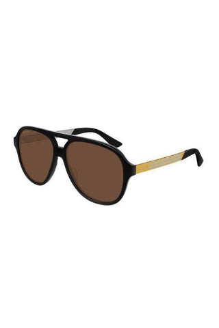 Gucci GG0688S Sunglasses Black / Brown (S) Men's
