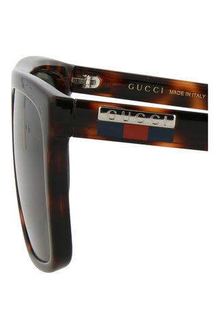 Gucci GG0748S Dark Havana Sunglasses-AmbrogioShoes