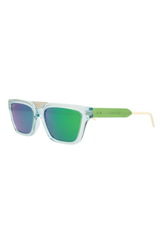 Gucci GG0975S Transparent Light Blue Sunglasses-AmbrogioShoes