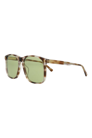 Gucci GG1041S Bluish Grey Giraffe Spotted Havana Sunglasses-AmbrogioShoes