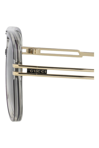 Gucci GG1105S Gradient Transparent Dark Grey/Light Grey Sunglasses-AmbrogioShoes