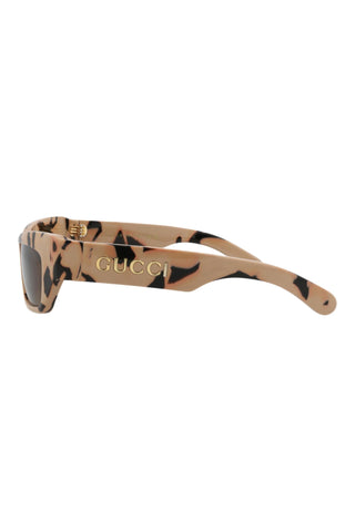 Gucci GG1296S Noutgat/Black Big Spotted Havana Sunglasses