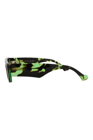 Gucci GG1331S Big Spotted Black + Green Havana Sunglasses-AmbrogioShoes