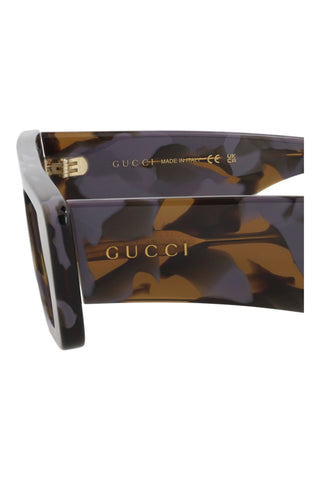 Gucci GG1331S Big Spotted Lilac + Brown Havana Sunglasses-AmbrogioShoes