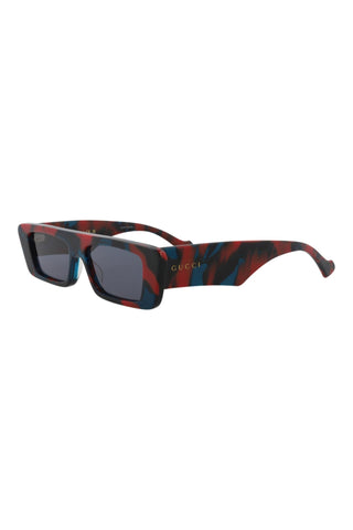 Gucci GG1331S Big Spotted Red + Petrol Havana Sunglasses