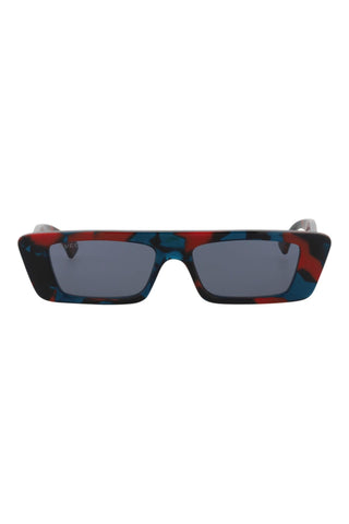 Gucci GG1331S Big Spotted Red + Petrol Havana Sunglasses-AmbrogioShoes
