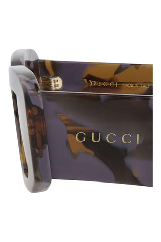 Gucci GG1426S Big Spotted Lilac + Brown Havana Sunglasses-AmbrogioShoes