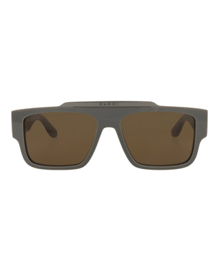Gucci GG1460S Charcoal Gray Sunglasses-AmbrogioShoes