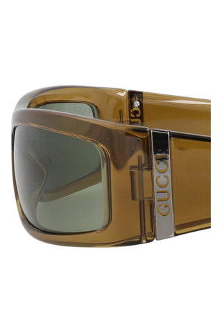 Gucci GG1492S Transparent Honey Brown Sunglasses
