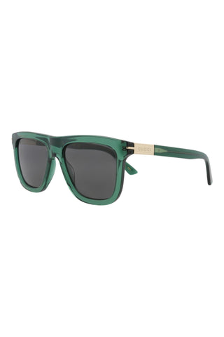 Gucci GG1502S Transparent Bottle Green Sunglasses