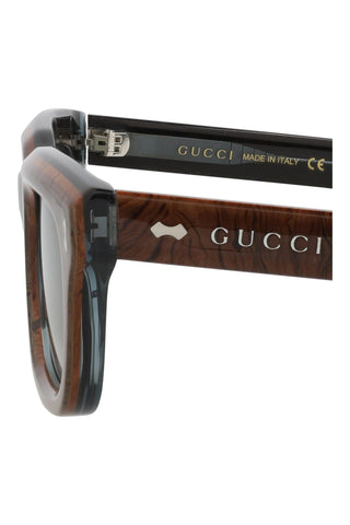 Gucci GG1524S Transparent Azure + Laminetta Radica Sunglasses