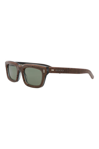 Gucci GG1524S Transparent Azure + Laminetta Radica Sunglasses-AmbrogioShoes