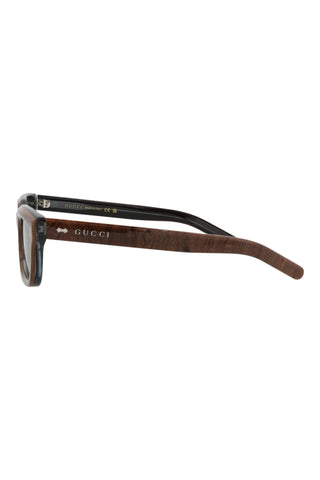 Gucci GG1524S Transparent Azure + Laminetta Radica Sunglasses-AmbrogioShoes