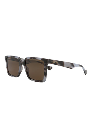 Gucci GG1540S Opal Grey Spotted Havana Sunglasses-AmbrogioShoes