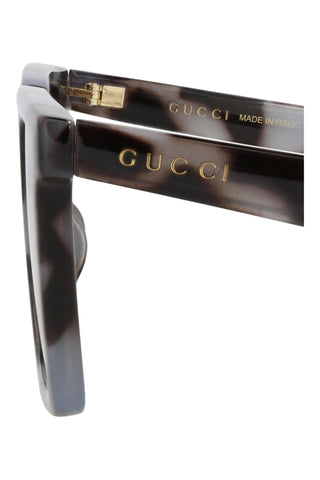 Gucci GG1540S Opal Grey Spotted Havana Sunglasses-AmbrogioShoes