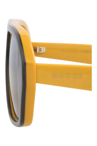 Gucci GG1615S Bilayer Grey/Mustard Sunglasses-AmbrogioShoes