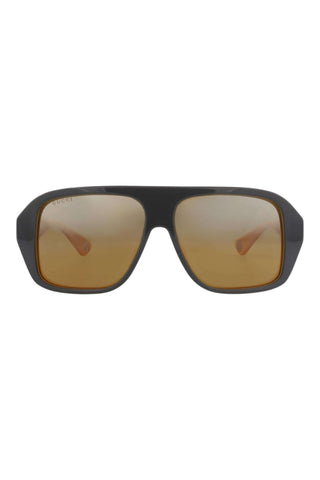 Gucci GG1615S Bilayer Grey/Mustard Sunglasses-AmbrogioShoes