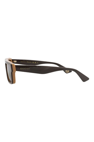 Gucci GG1616S Bilayer Brown/Beige Sunglasses-AmbrogioShoes